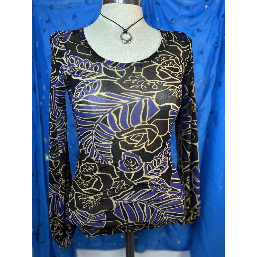 Karen Kane Mesh Layering Festival Summer Y2K Top Medium